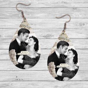 Gone With The Wind Earrings- Hypoallergenic
